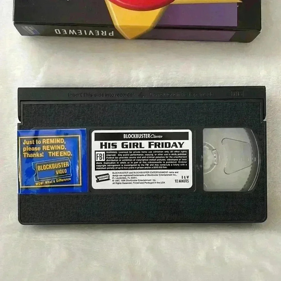 RARE 1999 Blockbuster Video Pre-Viewed Collection VHS Nostalgic Please Rewind - Picture 6 of 8